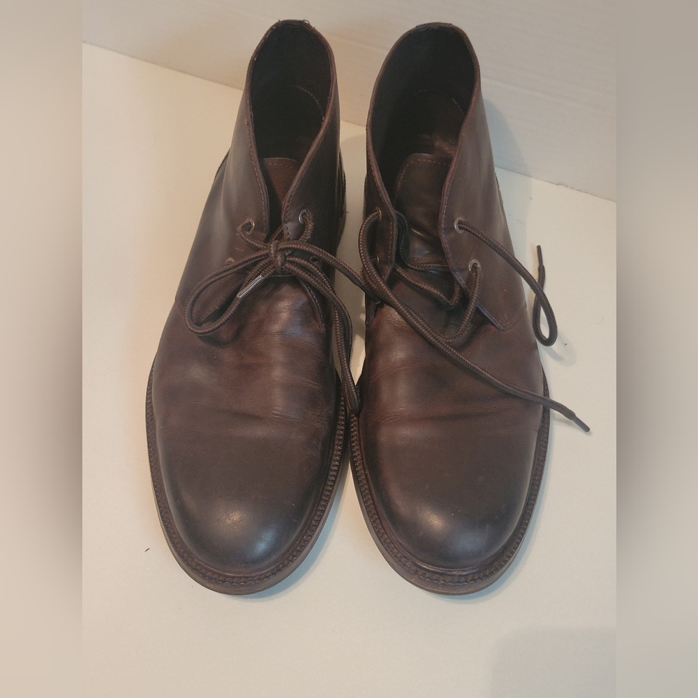 Johnston Murphy J&M 1850 Men's Boots Chukka Size 10 M Brown Leather Boots